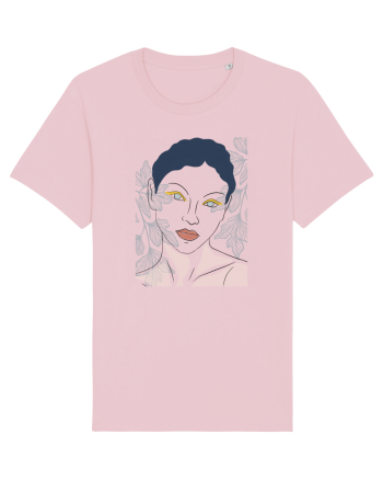 ochi albastri Cotton Pink