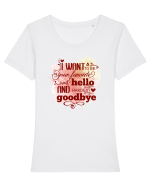 Împreună Tricou mânecă scurtă guler larg fitted Damă Expresser
