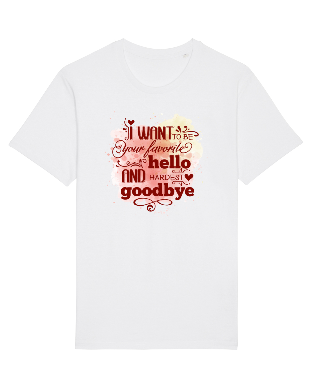 Tricou mânecă scurtă Unisex Rocker White