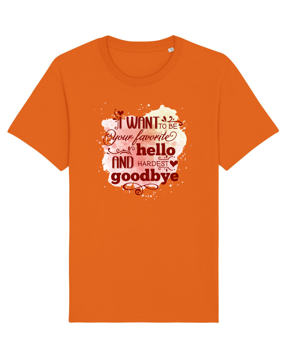 Tricou mânecă scurtă Unisex Rocker Bright Orange