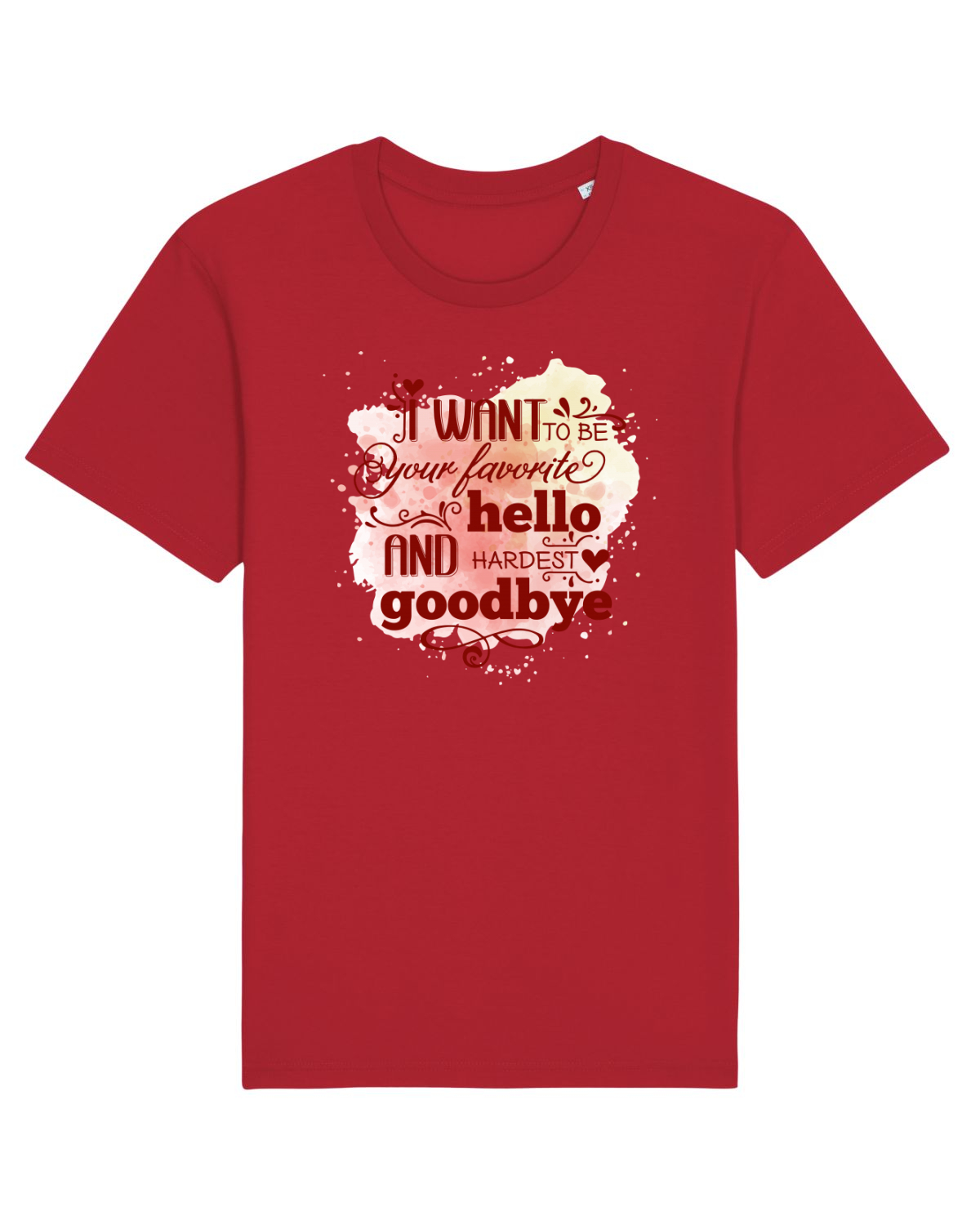 Tricou mânecă scurtă Unisex Rocker Red