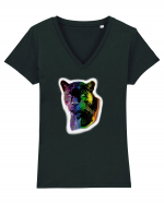 RGB Panther Tricou mânecă scurtă guler V Damă Evoker