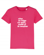 Cine se frige cu mici, suflă și în muștar Tricou mânecă scurtă  Copii Mini Creator