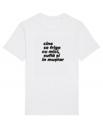 Cine se frige cu mici, suflă și în muștar Tricou mânecă scurtă Unisex Rocker