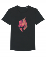 Body shape Tricou mânecă scurtă guler larg Bărbat Skater
