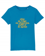 Cine se frige cu shaorma, suflă și în ayran Tricou mânecă scurtă  Copii Mini Creator