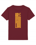 Hate / Love Tricou mânecă scurtă  Copii Mini Creator