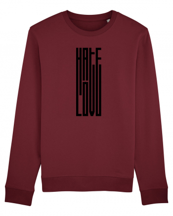 Hate / Love Burgundy