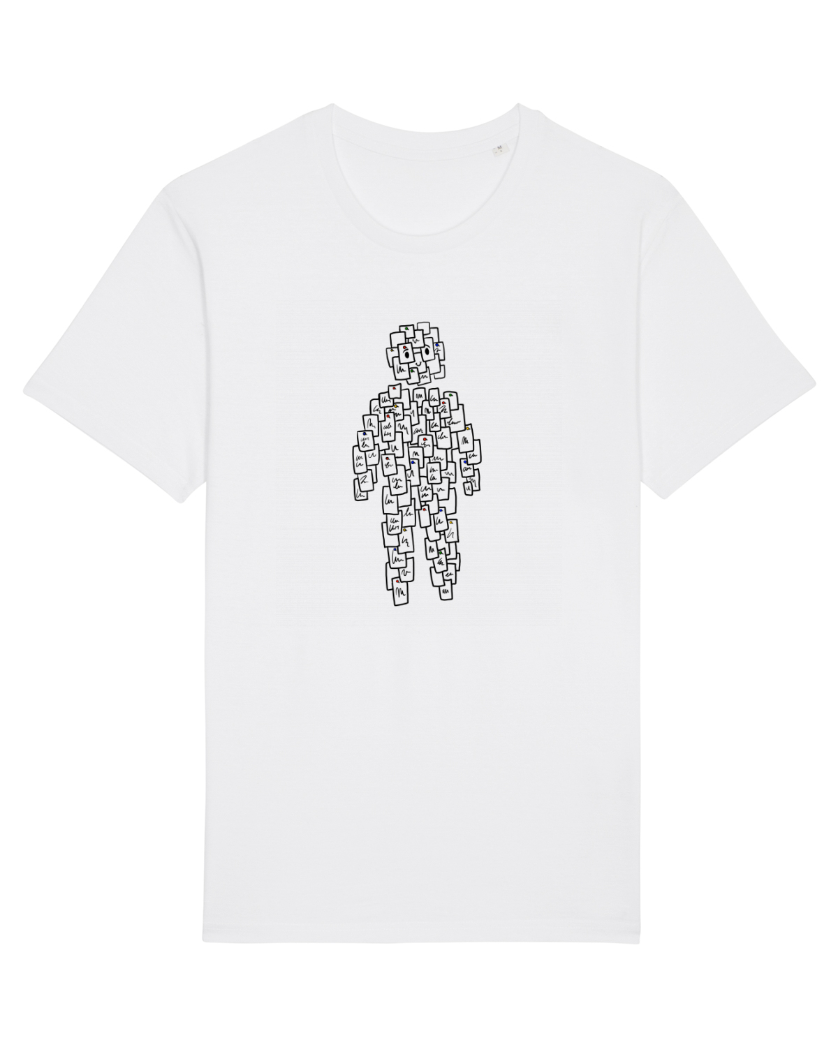 Tricou mânecă scurtă Unisex Rocker White