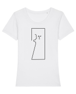 Sinele Tricou mânecă scurtă guler larg fitted Damă Expresser