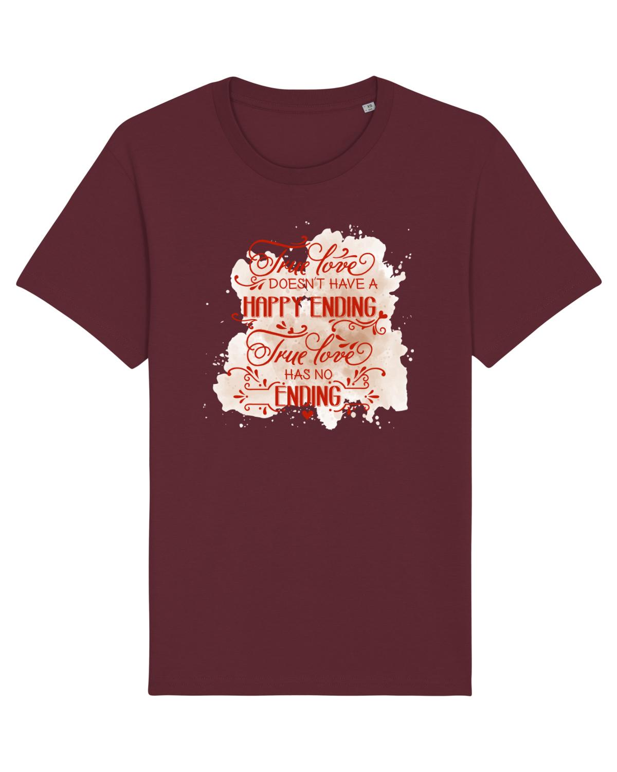 Tricou mânecă scurtă Unisex Rocker Burgundy