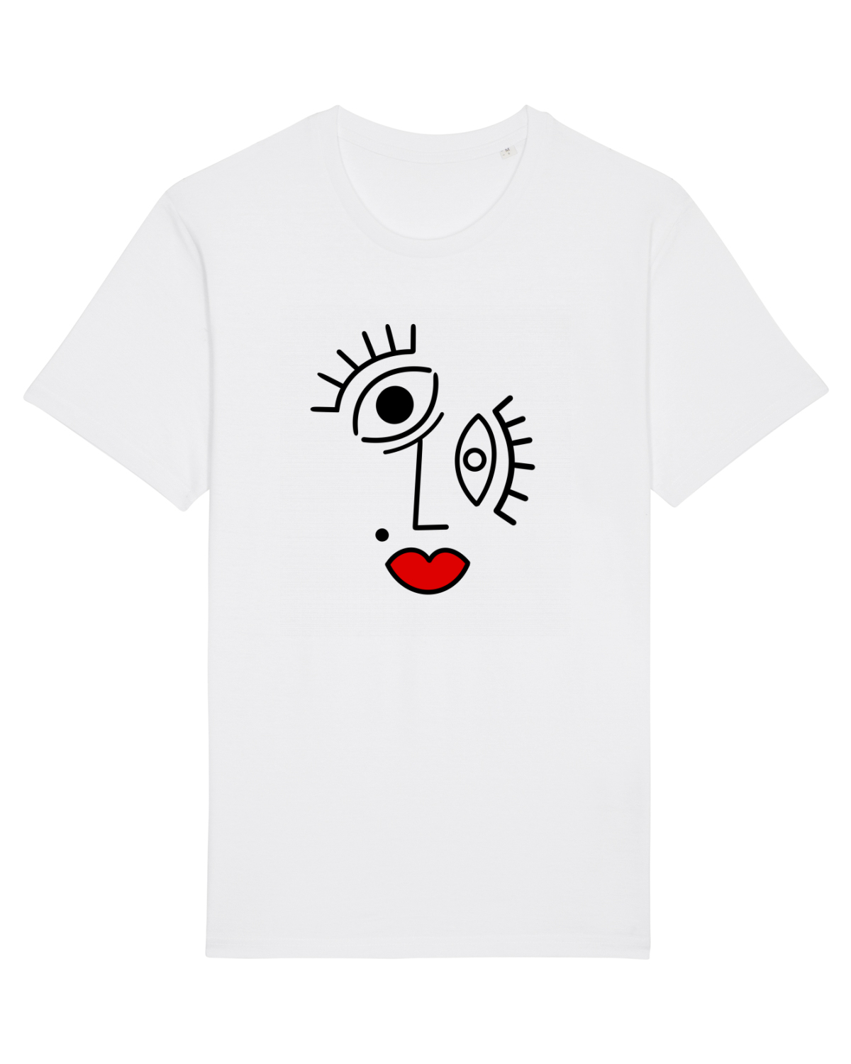 Tricou mânecă scurtă Unisex Rocker White