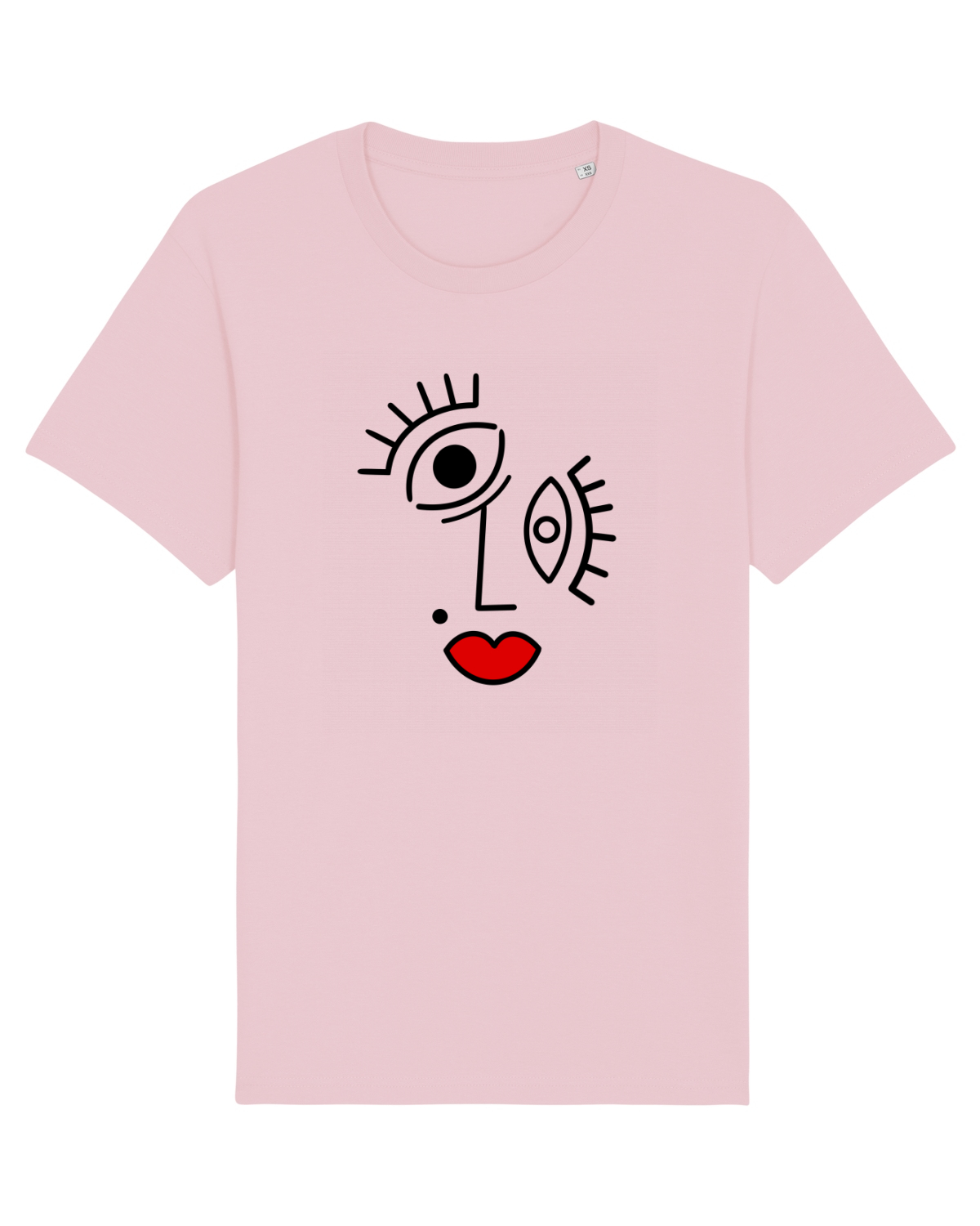 Tricou mânecă scurtă Unisex Rocker Cotton Pink