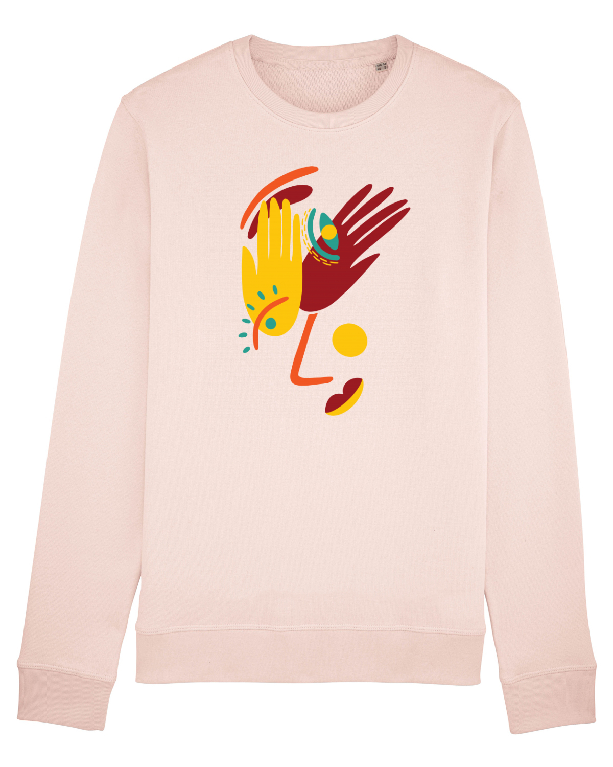 Bluză mânecă lungă Unisex Rise Candy Pink