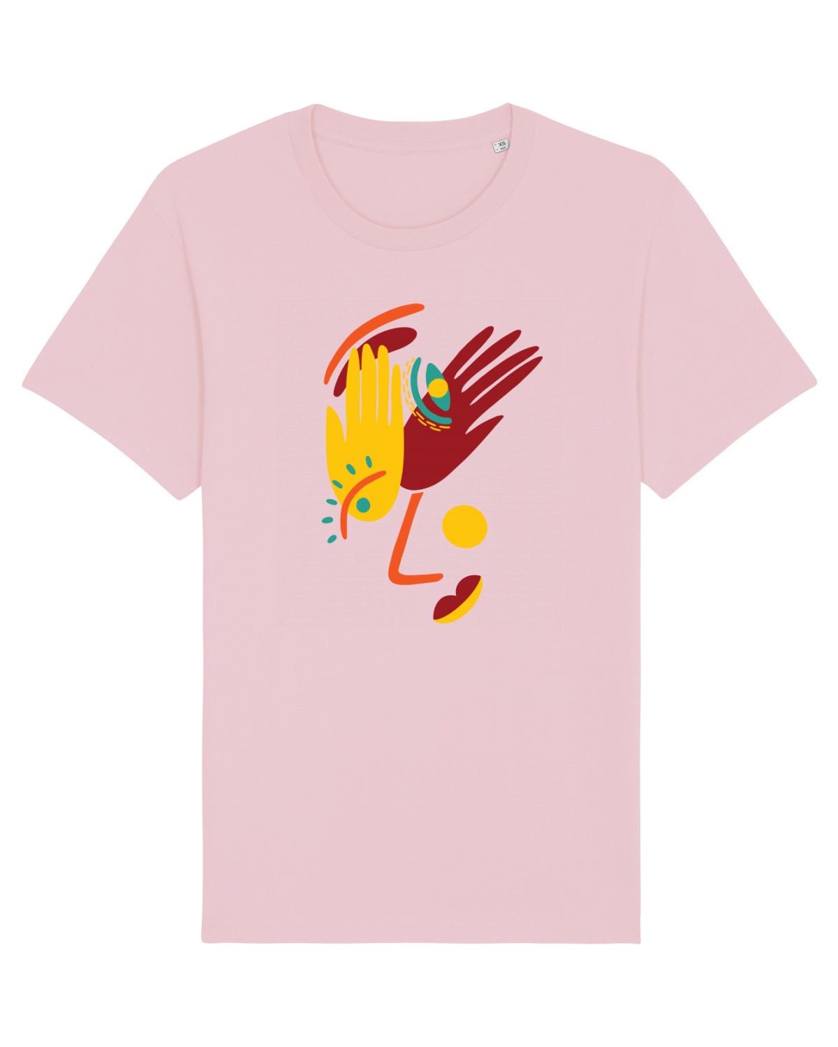 Tricou mânecă scurtă Unisex Rocker Cotton Pink