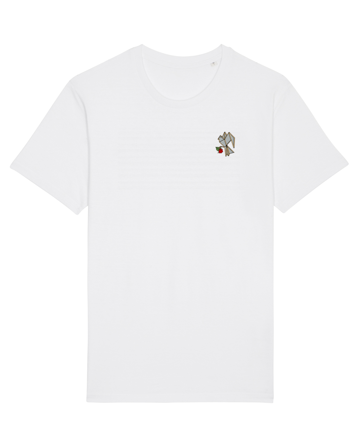 Tricou mânecă scurtă Unisex Rocker White