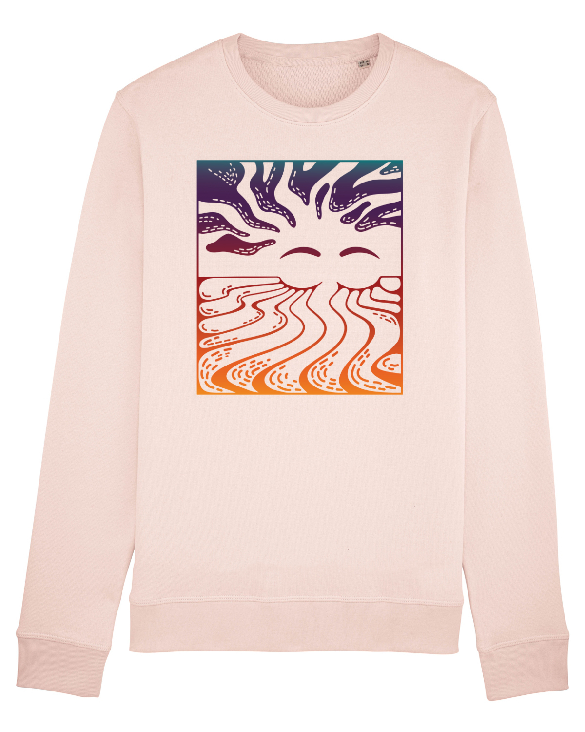 Bluză mânecă lungă Unisex Rise Candy Pink