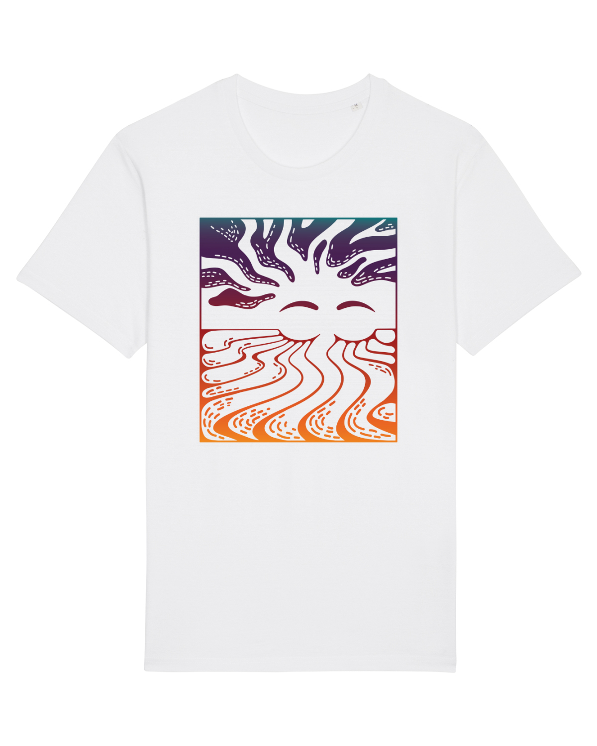Tricou mânecă scurtă Unisex Rocker White