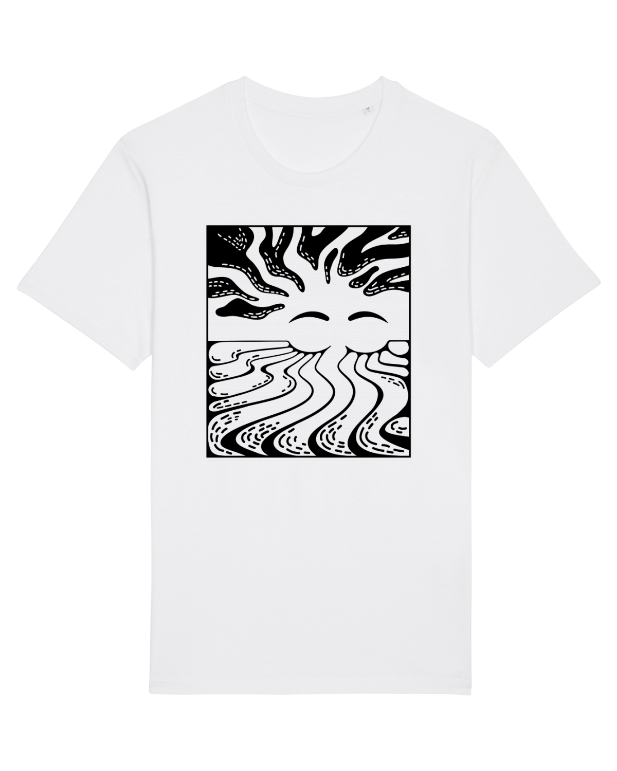 Tricou mânecă scurtă Unisex Rocker White