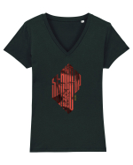 Stand-Up - Eddie Izzard Tricou mânecă scurtă guler V Damă Evoker