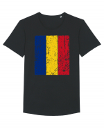 Romania 1 Decembrie 1918 Tricolor Tricou mânecă scurtă guler larg Bărbat Skater