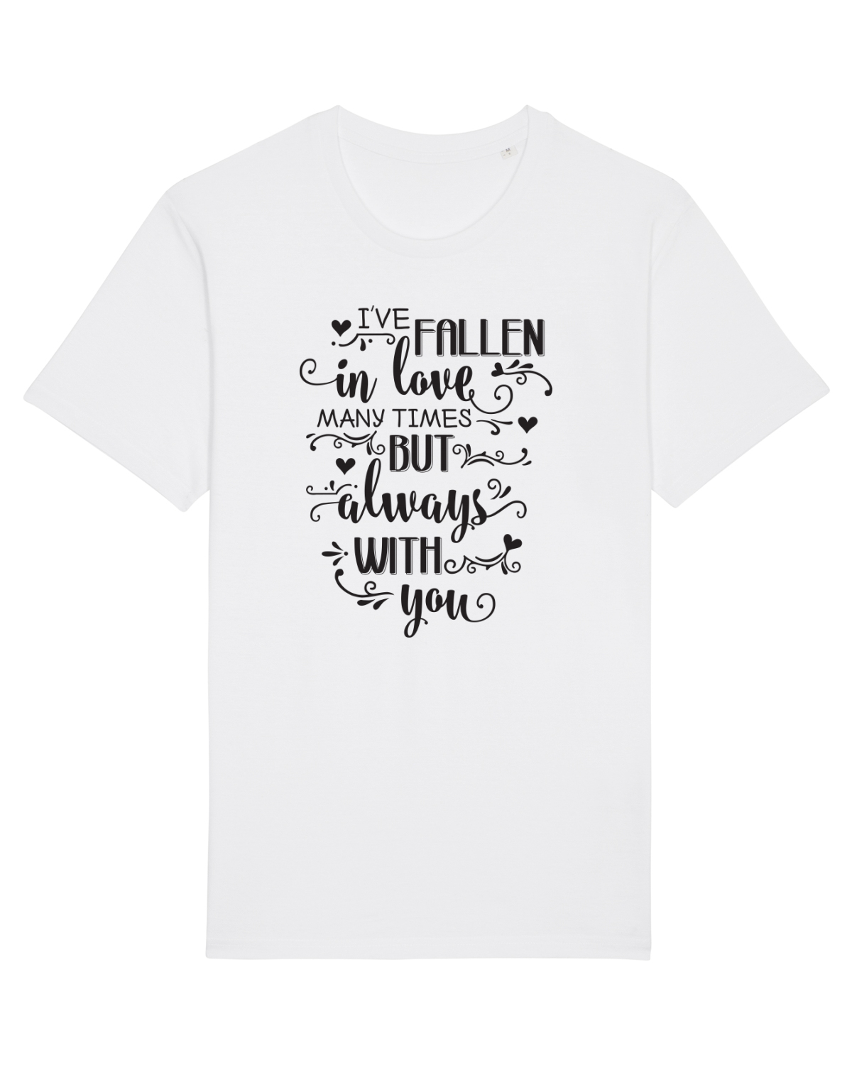 Tricou mânecă scurtă Unisex Rocker White