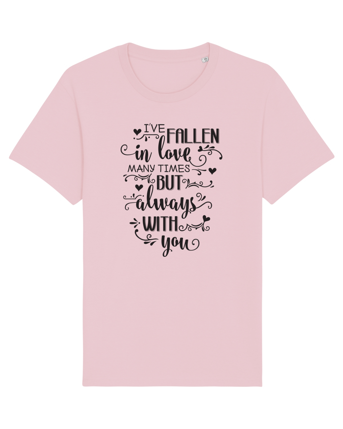 Tricou mânecă scurtă Unisex Rocker Cotton Pink