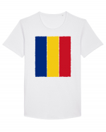 Romania 1 Decembrie 1918 Tricolor Tricou mânecă scurtă guler larg Bărbat Skater