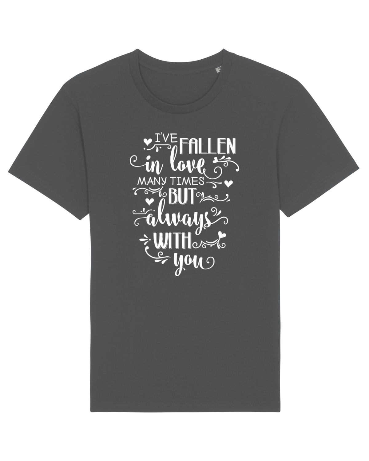 Tricou mânecă scurtă Unisex Rocker Anthracite