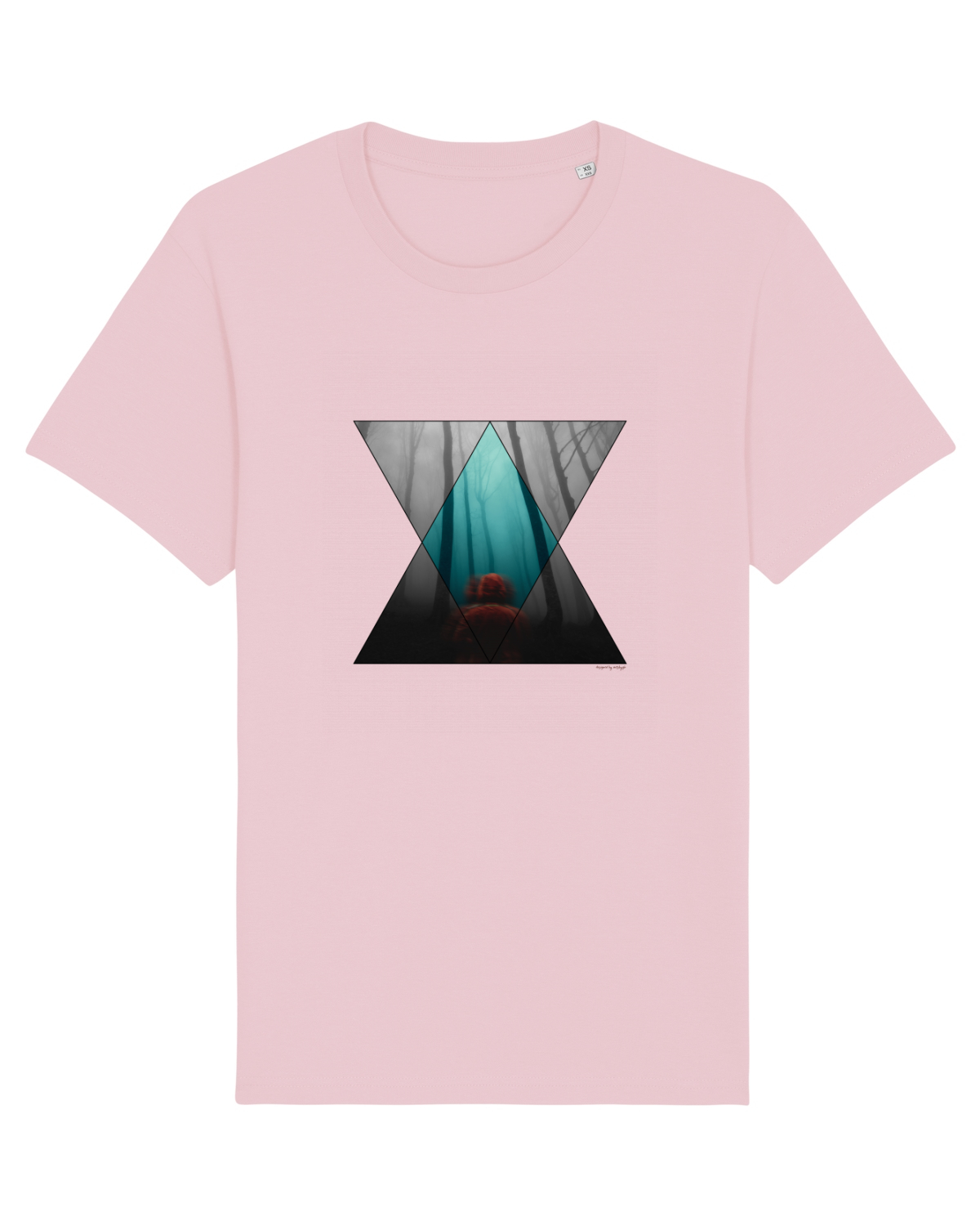 Tricou mânecă scurtă Unisex Rocker Cotton Pink