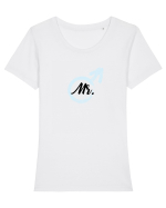 Tricou tatic Tricou mânecă scurtă guler larg fitted Damă Expresser