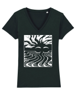 Priviri în mare Tricou mânecă scurtă guler V Damă Evoker