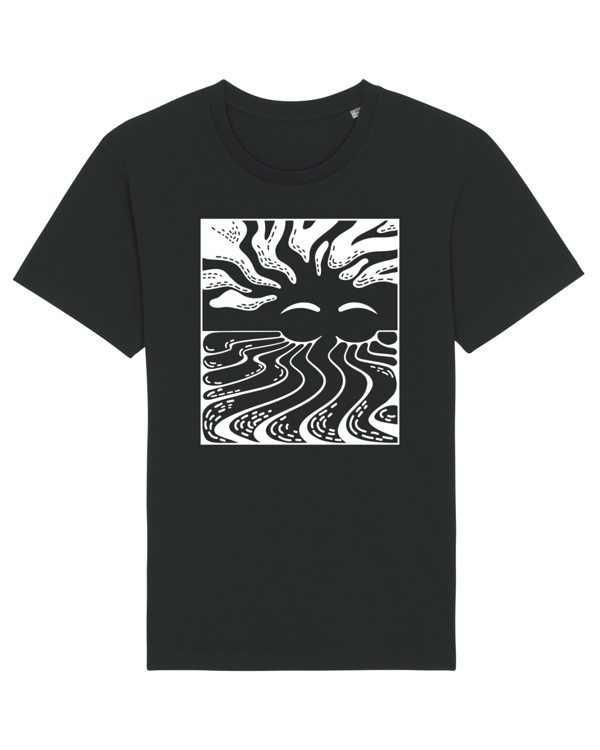 Tricou mânecă scurtă Unisex Rocker Black