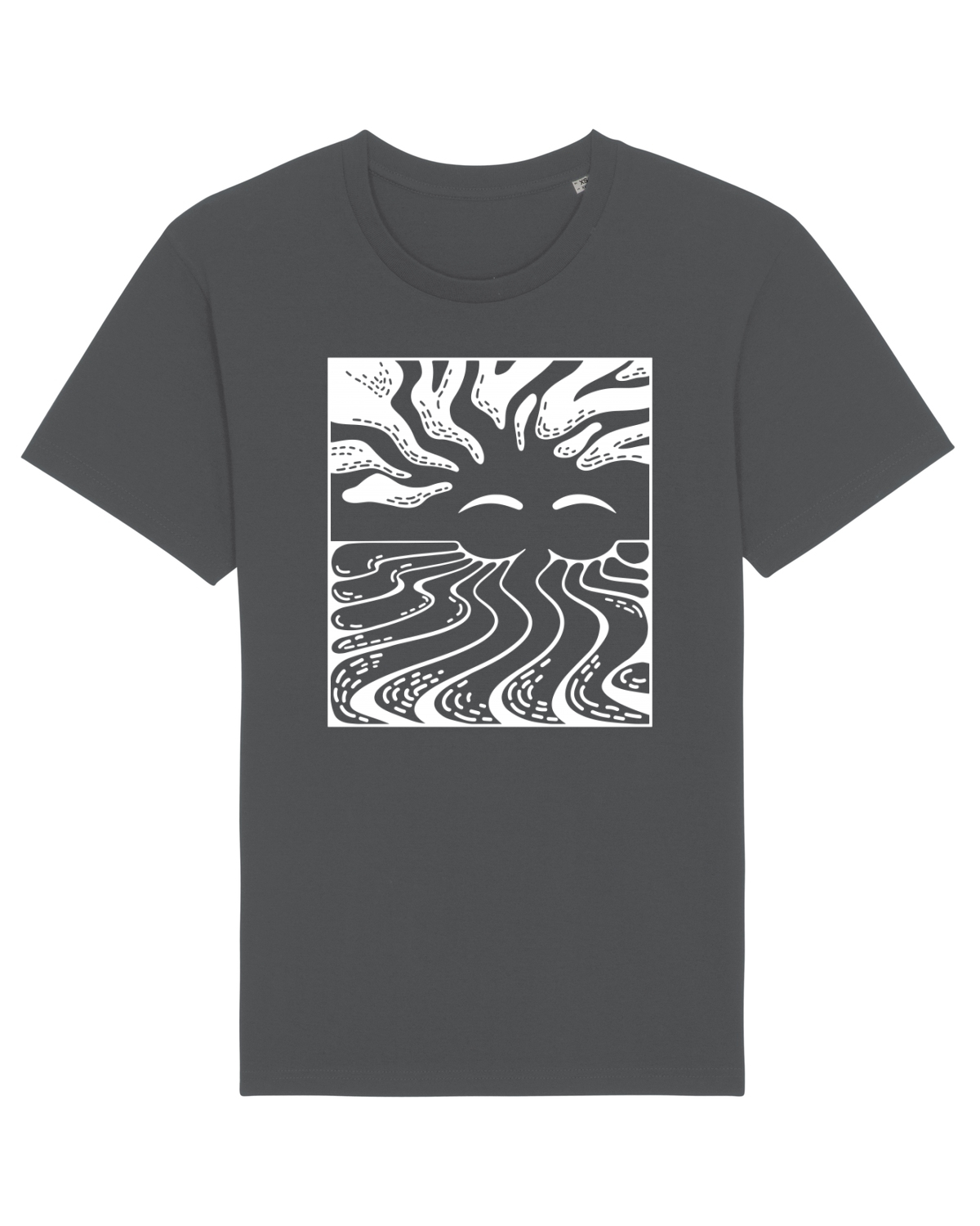 Tricou mânecă scurtă Unisex Rocker Anthracite