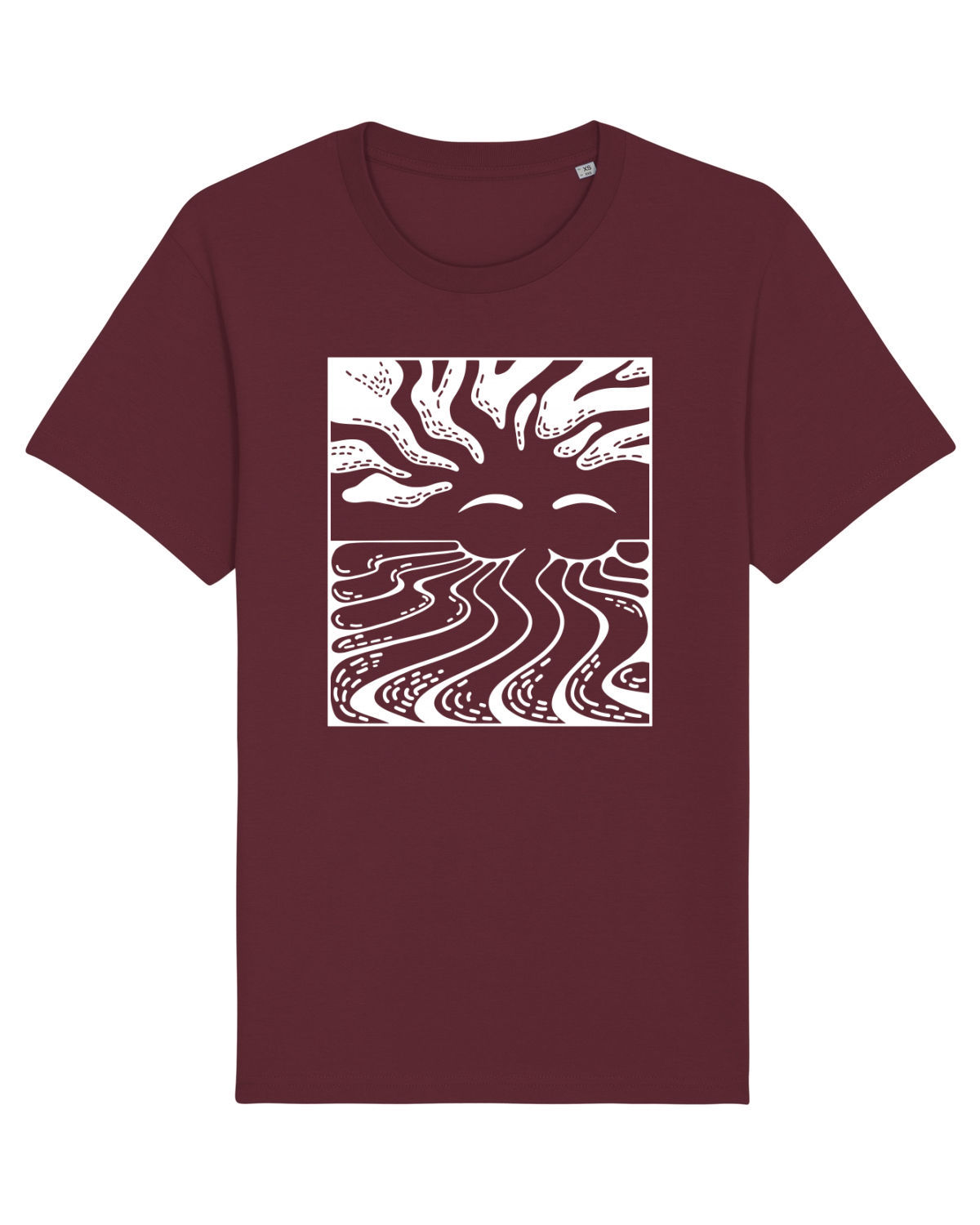 Tricou mânecă scurtă Unisex Rocker Burgundy