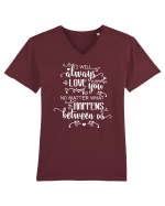 Mereu îndrăgostit Tricou mânecă scurtă guler V Bărbat Presenter