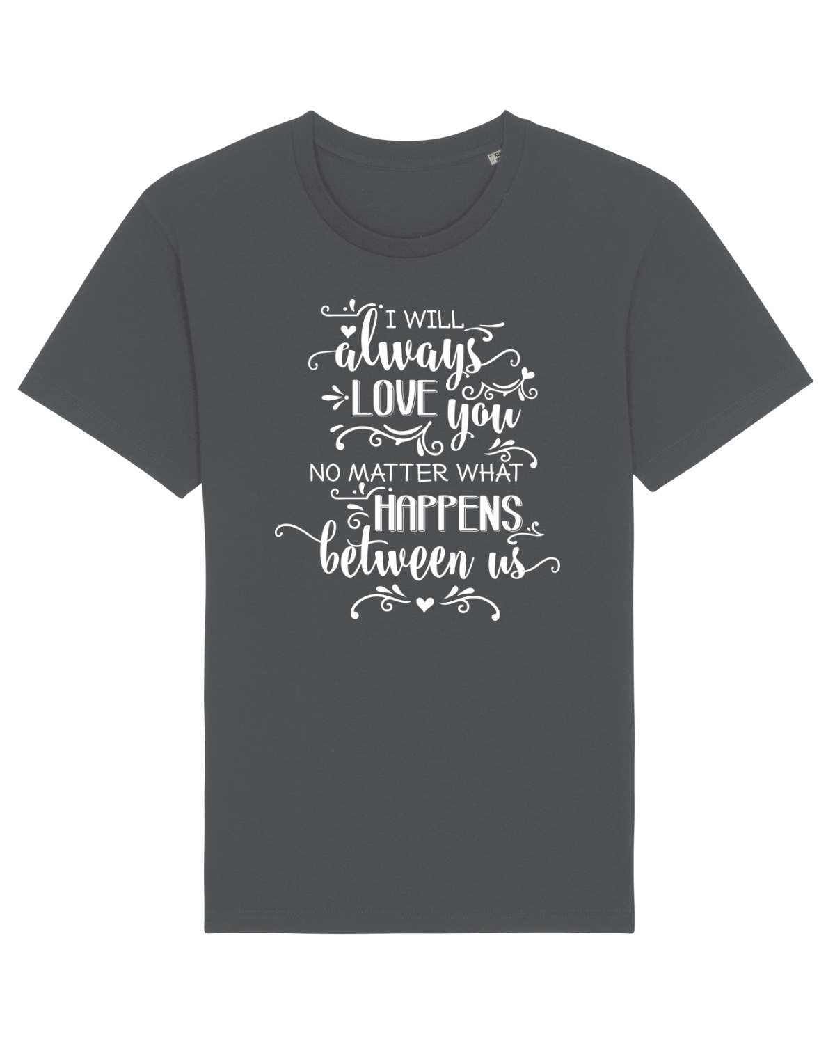 Tricou mânecă scurtă Unisex Rocker Anthracite