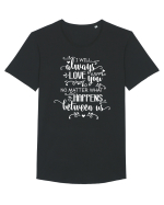 Mereu îndrăgostit Tricou mânecă scurtă guler larg Bărbat Skater