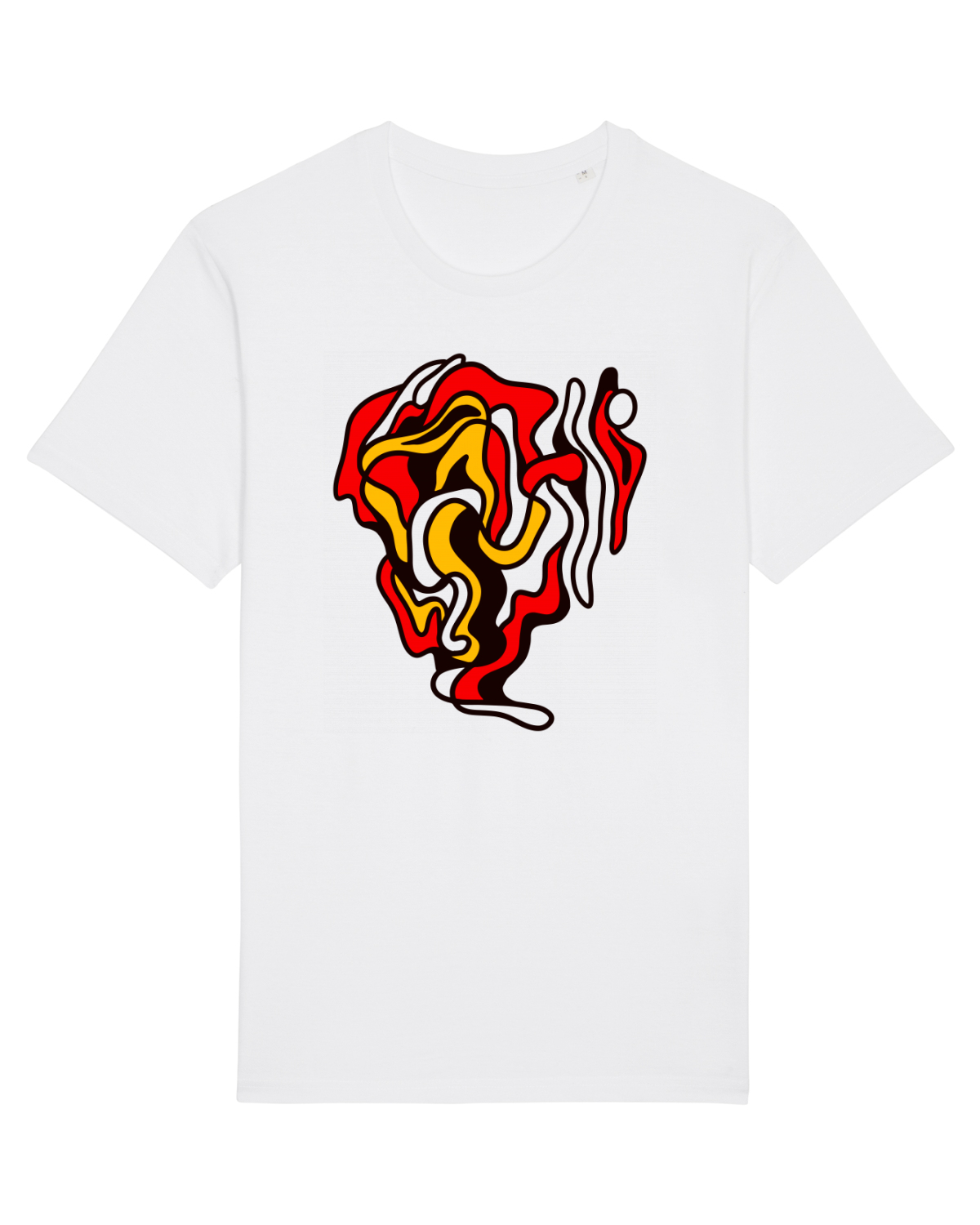 Tricou mânecă scurtă Unisex Rocker White