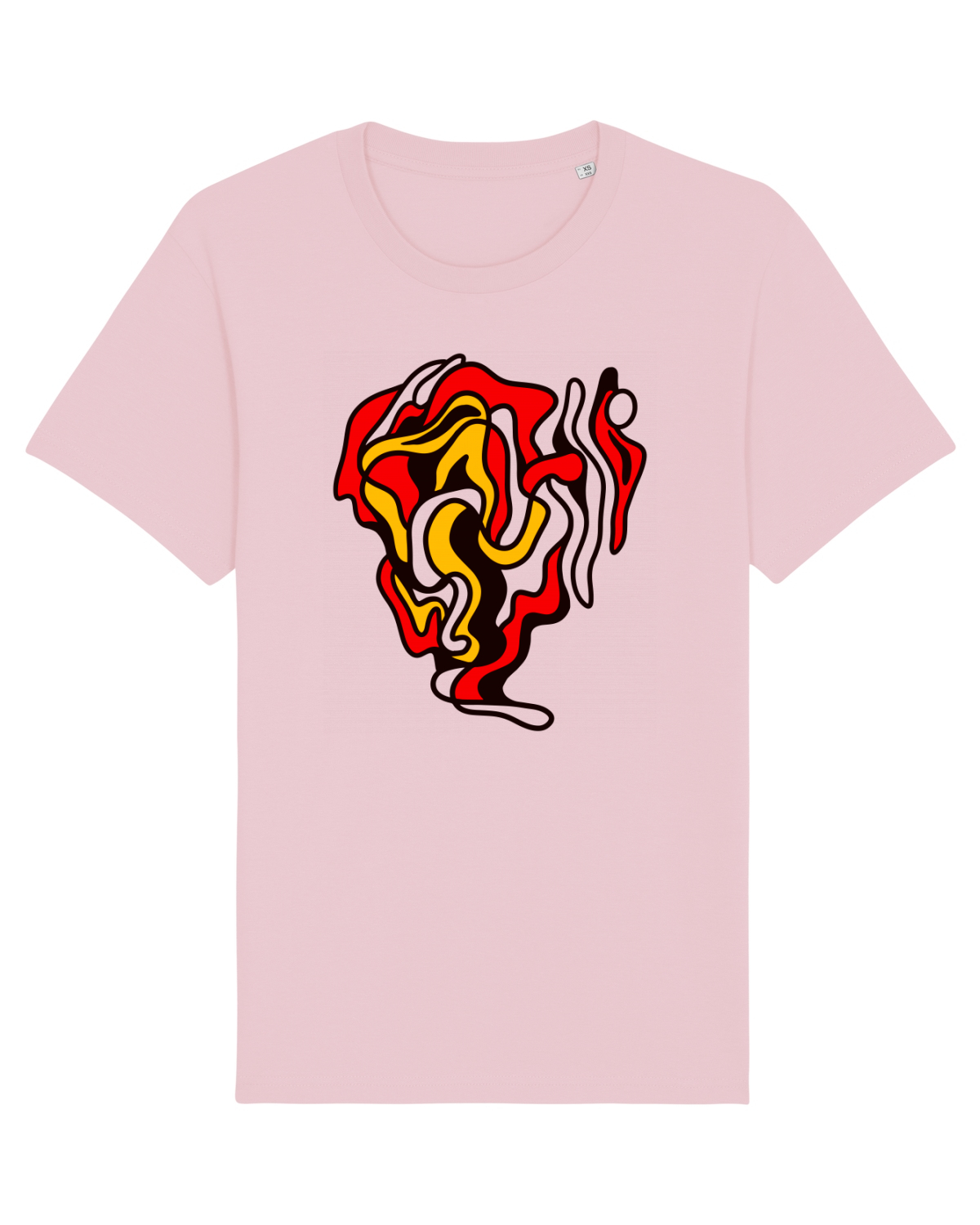 Tricou mânecă scurtă Unisex Rocker Cotton Pink