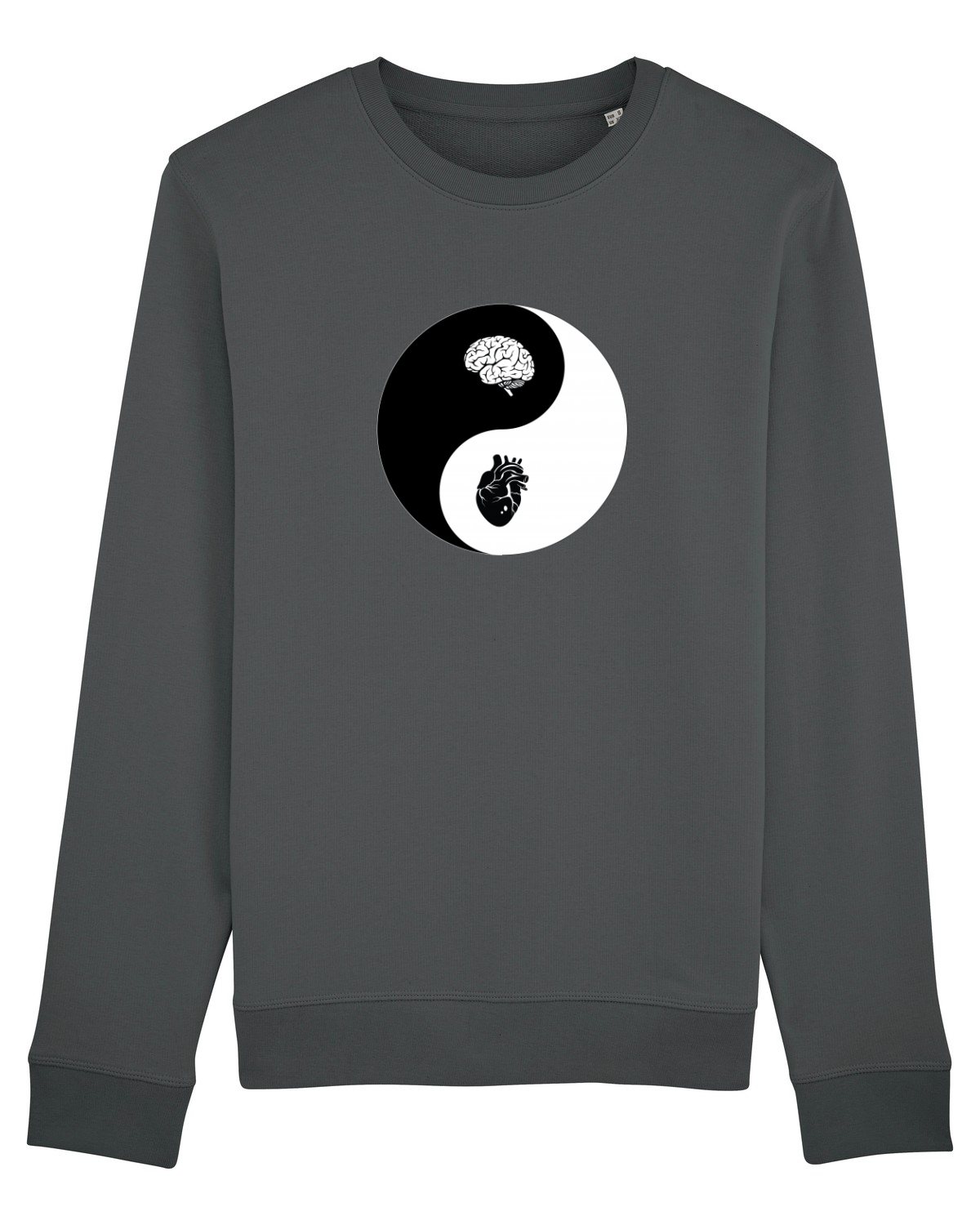 Bluză mânecă lungă Unisex Rise Anthracite