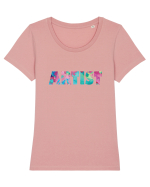 Coloured ARTIST Tricou mânecă scurtă guler larg fitted Damă Expresser