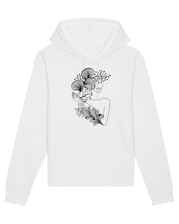 Silueta Floral Black White