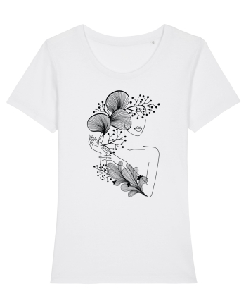 Silueta Floral Black White