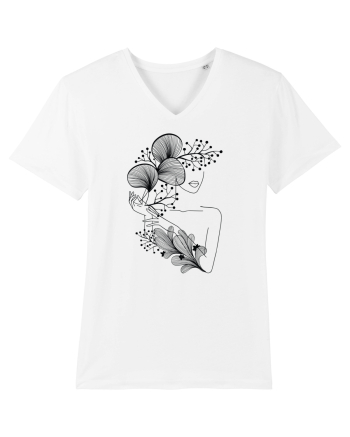 Silueta Floral Black White