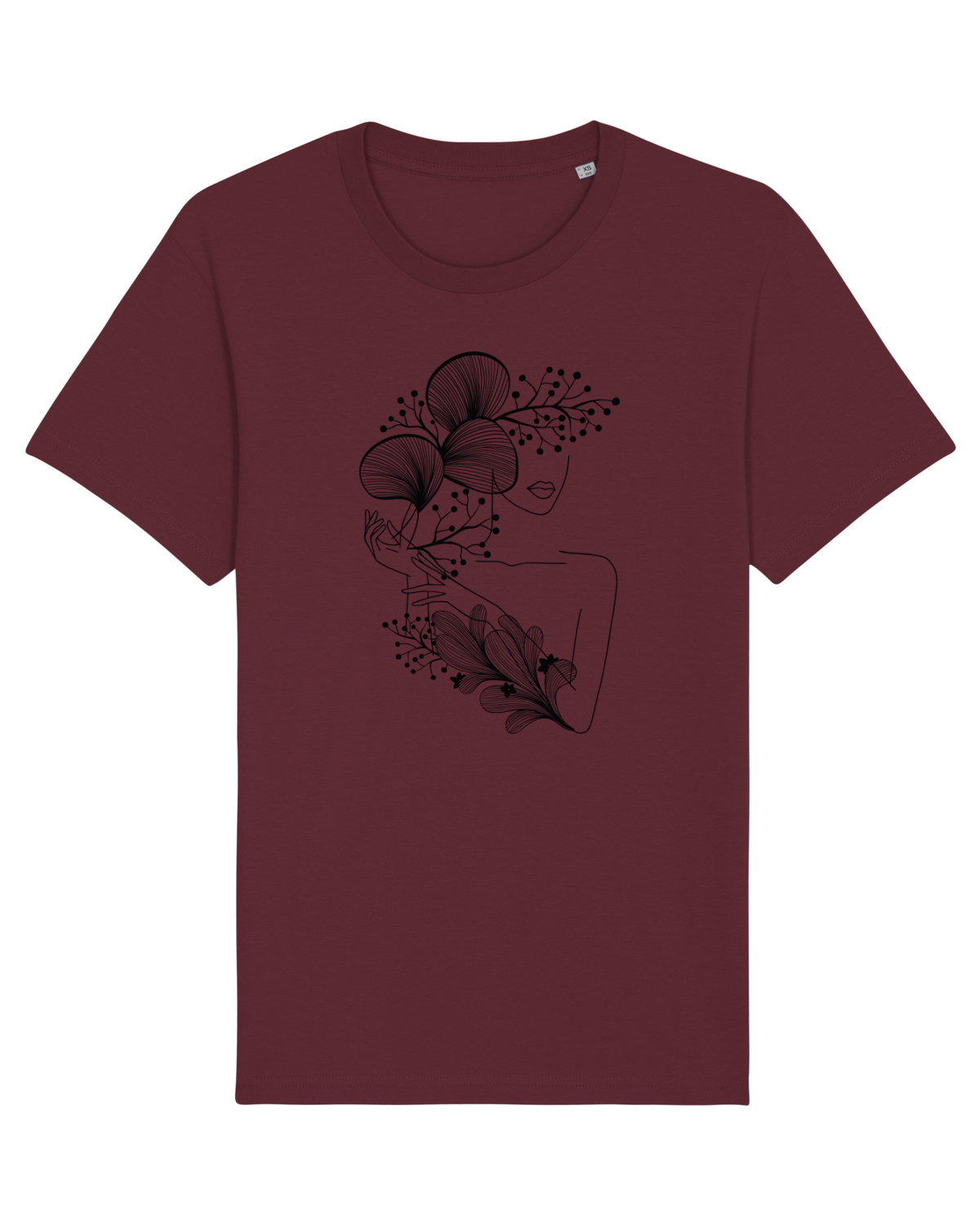Tricou mânecă scurtă Unisex Rocker Burgundy