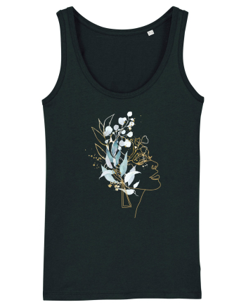 Floral Head Feminin Black