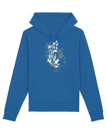 Floral Head Feminin Royal Blue