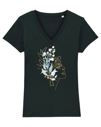Floral Head Feminin Black