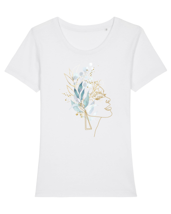 Floral Head Feminin White